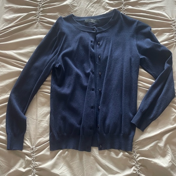 Navy Blue Cardigan Size Small Great condition - Picture 1 of 3